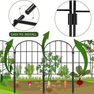 Cross Border Iron Art Ornament Garden Fence Animal Barrier Fence for Landscape Courtyard Outdoor Cat Dog Cage