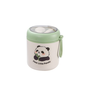 304 stainless steel insulated breakfast cup with lid spoon office worker children special milk oatmeal Soybean Milk Cup portable