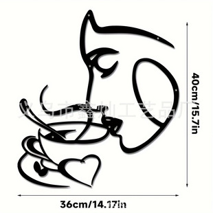 Трансграничные металлические линии искусства стены изделия из железа украшения стены