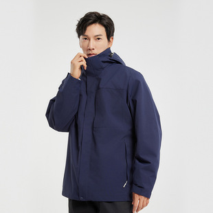 Cotton-padded jacket men's winter new thickened fleece hooded waterproof cotton-padded coat men's loose coat men's cotton-padded jacket clothes