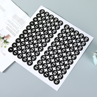 PVC transparent adhesive gilding trademark logo Crystal sealing sticker price label barcode printing