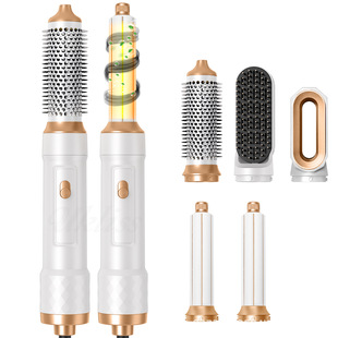 6-in -1 hot air comb electric curling rod curling straight dual-purpose hot air comb multifunctional high-speed brushless hair dryer
