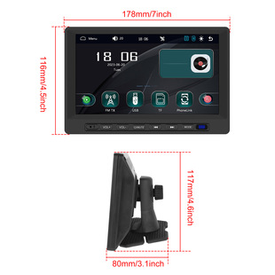F133 HD 7-дюймовый PND CarPlay/Android AUTO/Apple Airplay/экран Android/с TF