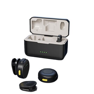Wireless Lavalier Microphone One-To-Two Button Type Outdoor Live Broadcast Mobile Phone Photography Noise Reduction Special Lavalier Microphone