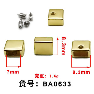 Metal Screw Hanging Clock Clothing Accessories Wei Yi Down Jacket Coat Hat Rope Buckle Pendant Zinc Alloy Rope Buckle
