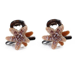 Floating Star Small Clip with Sparkling Diamonds, Fresh and Age-Reducing Bangs Clip, High Ponytail Clip, Versatile Hair Accessory, Double-Sided Sparkling Diamond Hair Clip