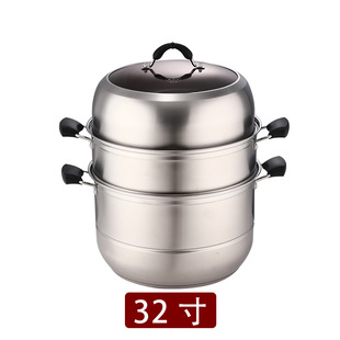 304 food grade household stainless steel steamer three-layer thick gas stove commercial large steamer hotel supplies wholesale