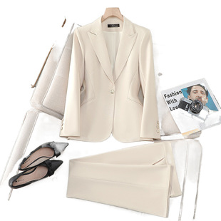 Suit Jacket Women's 2025 Spring and Autumn New Fashion Temperament Goddess Fan Host Dress Casual Small Suit suit