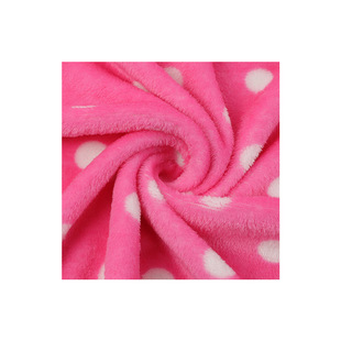 Manufacturer's Ready-made Flannel Dot Printed Fabric, Baby's Nightgown, Home Clothes, Blanket, Home Clothes, Knitted Fabric