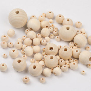 Spot Wood Color Wooden Beads Loose Beads diy Accessories Lotus Wood Round Beads Wooden Loose Beads Wholesale by Pound