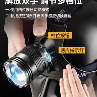 2024 new head-mounted strong headlight charging induction laser super bright flashlight night fishing outdoor lighting