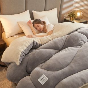 Nanjiren milk velvet quilt quilt double-sided velvet winter quilt autumn and winter warm thickened lambswool fleece-lined quilt core mattress