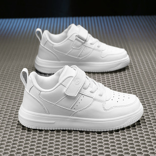 Children's white shoes boys' shoes spring girls' board shoes mesh breathable student white sneaker girls' shoes