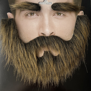 Old man beard adult children universal fake beard Halloween funny ball photo stage performance performance props