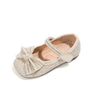 Girls Princess Shoes 2025 New Children's Shoes Crystal Shoes Spring and Summer Small Leather Shoes Girls Shoes Baby Shoes Soft Sole