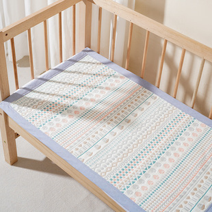 Baby mat cotton gauze sheets crib soft mat summer sweat-absorbent breathable kindergarten baby mat