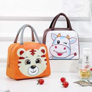 Cute Chong Lunch Box Bag Portable Cartoon Lunch Bag Heat Preservation Bag for Primary School Students with Meal Bag for School Cute Portable Lunch