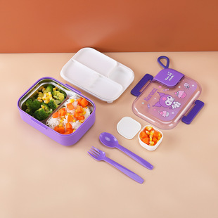 2024 stainless steel 304 cartoon cute lunch box new office worker student lunch box children lunch box wholesale