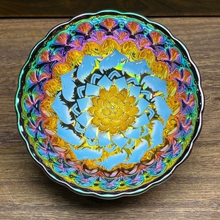 ✅ Ice-Clear Jade Silver Peacock Silver Dragon Cup Jianzhan Tea Cup Master Cup Golden Peacock Tea Cup Colorful Peacock Kiln