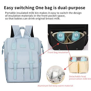 Mummy Bag Backpack Lightweight Multifunctional Portable Large Backpack Cross-border High-grade Dry and Wet Separation Maternal and Baby Bag