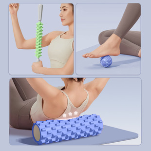 Foam Shaft mace massage roller roller fascia ball muscle relaxation professional stovepipe roll back yoga column