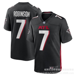 Оптовая торговля НФЛ Атланта Сокол Falcons Оливковый костюм № 7 Bijan Robins Джерси