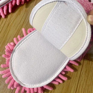 Indoor mute floor-mopping slippers removable and washable kitchen floor sweeping and cleaning children's home lazy floor-wiping artifact summer