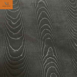 Polyester yarn water corrugated wood grain fabric 3D embossed fabric luggage storage bag dust bag fabric trench coat jacket fabric