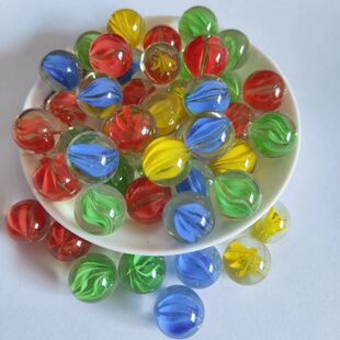 Оптовые стеклянные шарики 14mm16mm21mm25mm стеклянный шар Дети игровой автомат Checkers Специальные Стеклянные Бусины