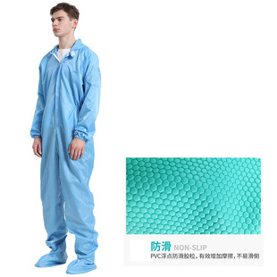 GMP even feet clean clothing conjoined anti-static work clothes whole body protective clothing sterilization medicine sand treatment clothing dust-free clothing
