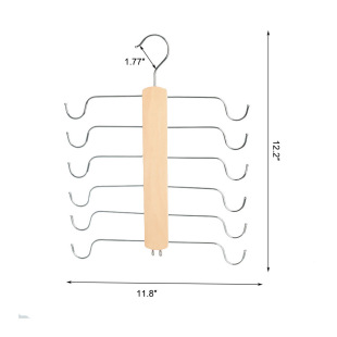 Multifunctional Underwear Hanger Camisole Multi-Layer Storage Rack Display Cross-Border Foldable Solid Wood Storage Clothes Hanger