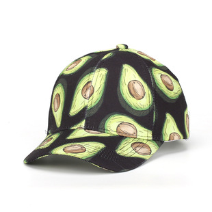 Tropical fruit printed baseball cap cross-border new tie-dyed baseball cap European and American fashion casual sun hat cap