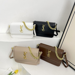 Beibei Shangpin 2025 Spring New Fashionable Simple YS Chain Sunset Bag Shoulder Crossbody Trendy Women's Bag