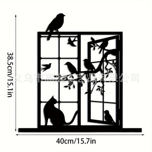 Cross-border Iron Living Room Bedroom Background Wall Line Decorative Painting Metal Silhouette Creative Home Crafts Wall Decoration Hanging