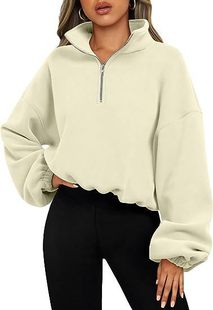fleece-lined Thickened Half Zipper Warm Sports Sweat Women's Slim Fitness Autumn and Winter Yoga Sweat