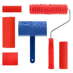 Wood grain set of 6-piece combination suit imitation wood grain rubber wood grain mold wall art tools ms3 ms6 ms17