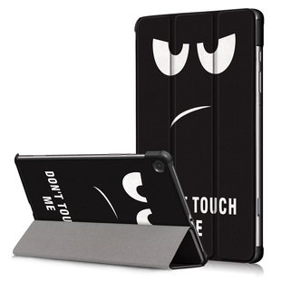 For Samsung Tab S6 Lite 10.4 P610 flat leather case P615 three-fold bracket hard shell protective case