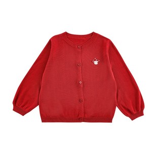 Wuri Boo Girl's Ice-cool Tencel Sweater Cardigan 2025 Summer Children's Breathable Loose Knitted Jacket