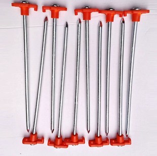 Factory Wholesale Round Head Tip Tent Nail Accessories Ground Nails Plastic Ground Nails Tent Ground Nails