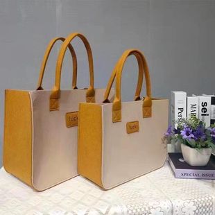 Supply new handbags ladies handbags handbags large capacity open fashion felt shopping bags can be ordered