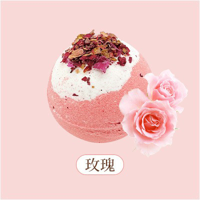 Cross-border dried flower bubble bath ball rose bubble bath bathtub bath salt ball mother's day gift essential oil dried flower bubble ball