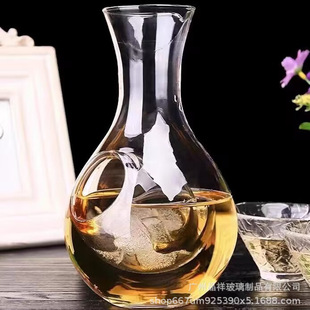 Jingyuan in stock Japanese-style ice wine decanter warm wine pot molecular wine separator crystal glass sake bottle wholesale