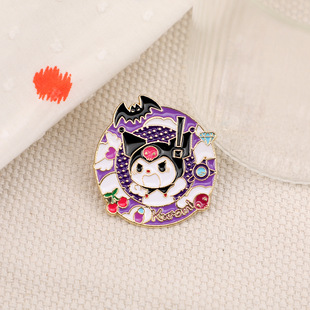 Sanrio Culomi Cute JK Brooch Design Sense Niche Metal Badge Children's Decorations JK Clothes Pin