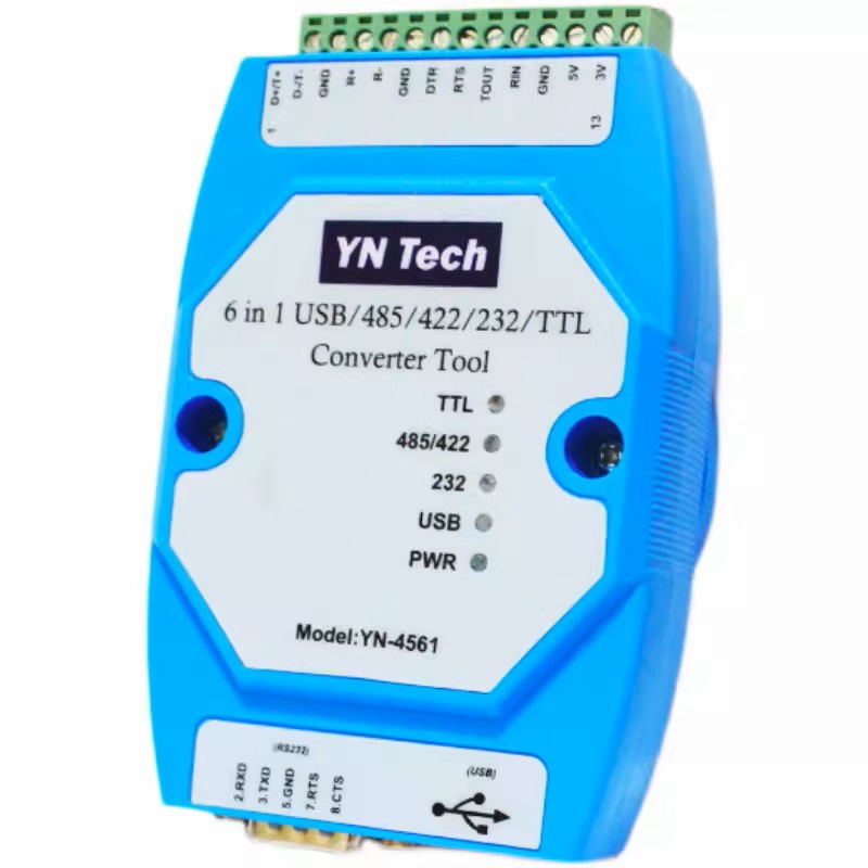 Yn4561-Ch340 Six-In-One Serial Port Module Cp210X Mutual Conversion Serial Port Ft232 Usb/485/422