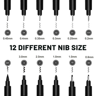 Needle pen cherry blossom with Gouline pen art cartoon drawing special needle pen hand-painted design pen suit wholesale