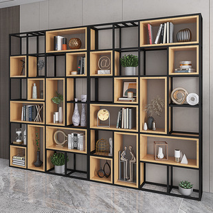 American Style Industrial Multi-layer Storage Rack Office Floor Storage Shelf Living Room Study Multi-functional Display Bookshelf