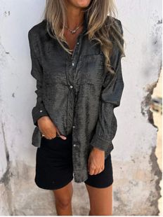 2024 Europe and the United States cross-border spring new women's independent station AliExpress casual velvet fashion lapel shirt