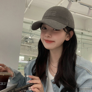 Южная Корея Dongdaemun ins ветер розовые буквы вышивка avd фуражка для мужчин и женщин шапочка для пар минималистская повседневная бейсболка