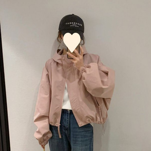 Hooded Coat 2025 Spring Autumn Spring New Arrival Fashion Casual Loose Short Jacket Top