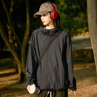 Mountain sun protection clothing women's waterproof UV protection UPU50 + sun protection clothing men's loose hooded coat skin windbreaker